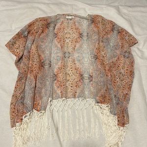 Garage Orange Paisley Beach Coverup